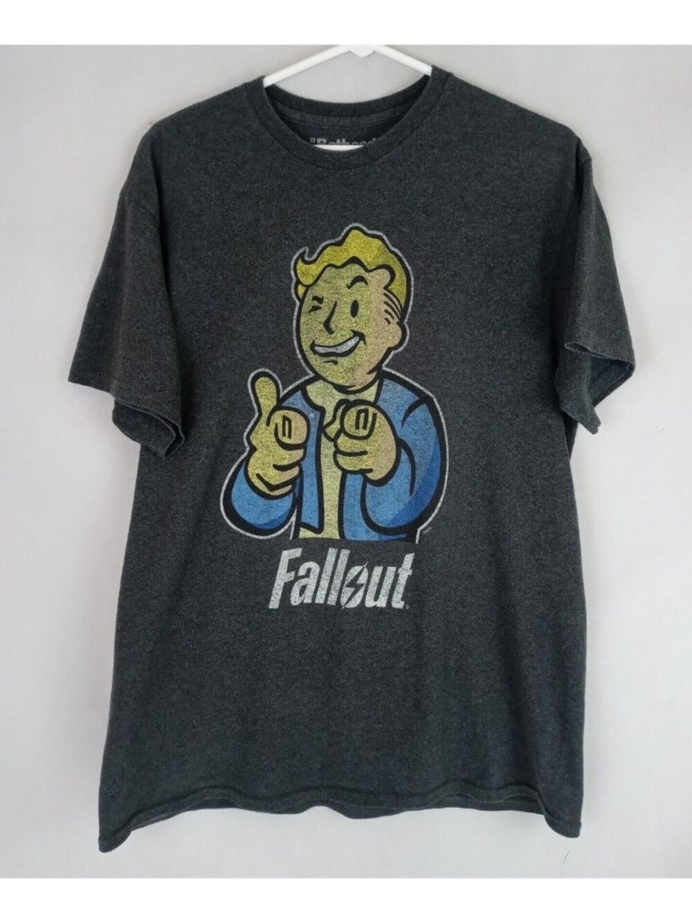Bethesda Fallout Video Game Vault Boy Men's Graphic Tee Size Large
